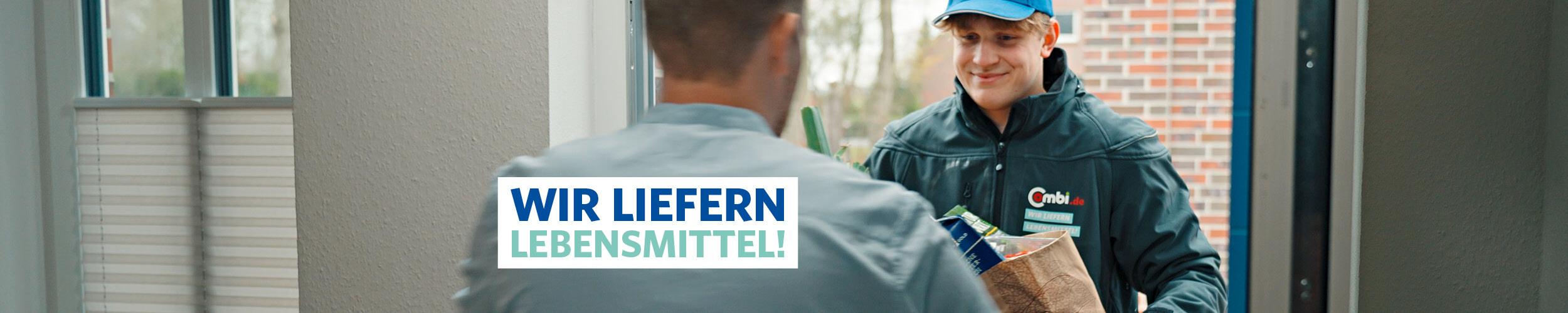 Haustürübergabe eines Pakets