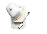 Butterglocke mit Butter