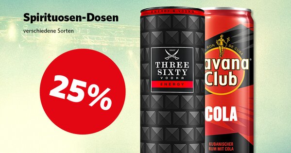 25 % Spirituosen Dosen