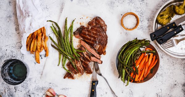Osterbraten mit Bohnen