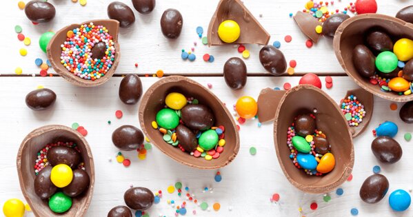 Schokoladen Eier mit Smarties