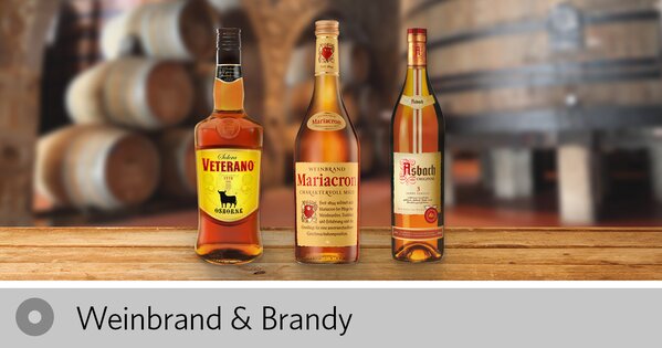 Combi Weinbrand und Brandy